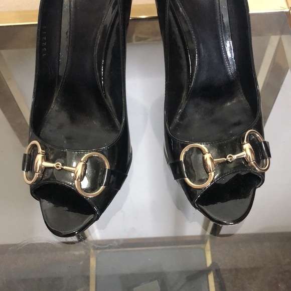 Gucci horse bit patent leather pump size 7.5 - Picture 2 of 12